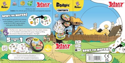 Asmodee Dobble Asterix Kinderkartenspiel – 2–8 Spieler, ab 6 Jahren, 15 Minuten Spielzeit 6