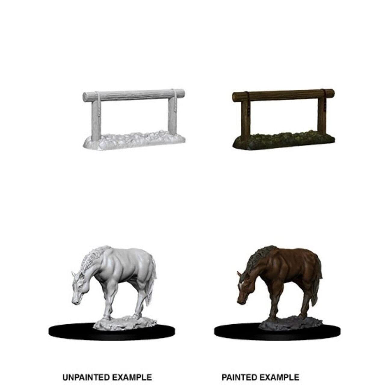 WizKids WZK73862 Horse and Hitch Post Scenery Pack for Miniatures Games 7