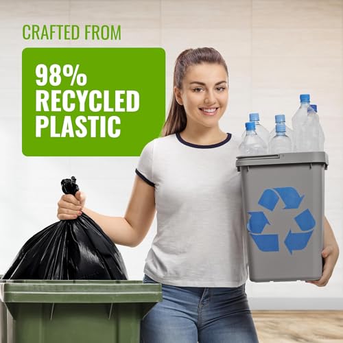 EcoBag Extra Strong Heavy Duty Refuse Sacks - 50L Recyclable Bin Bags, 50 Pack 3