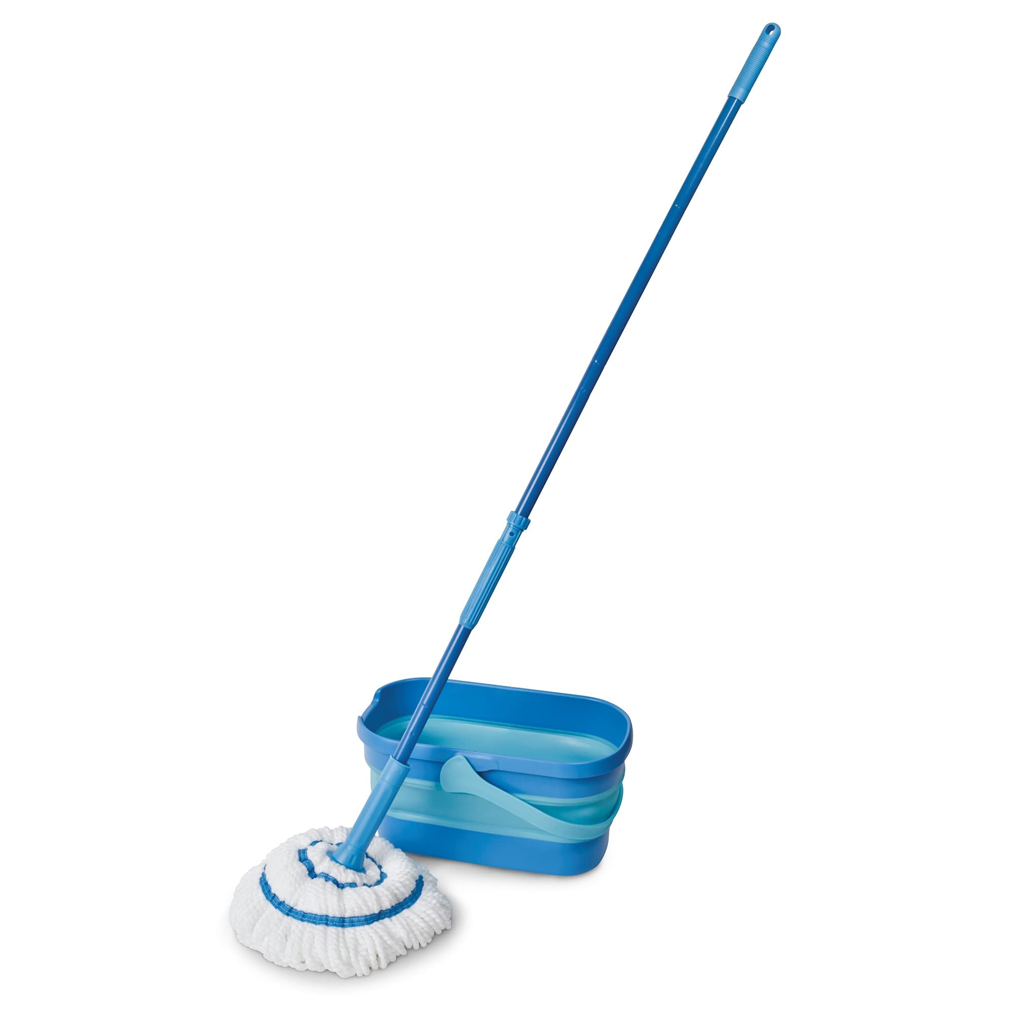 Spontex Ultra Compact Twist Mop and Bucket Set - Microfibre Mop with Built-In Wringing System 7