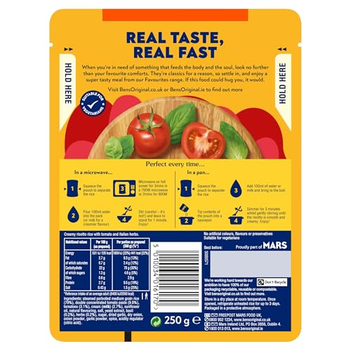 Ben's Original - Favoriten-Risotto mit Tomaten und italienischen Kräutern, Mikrowellen-Reisgericht (6 x 250 g) 7
