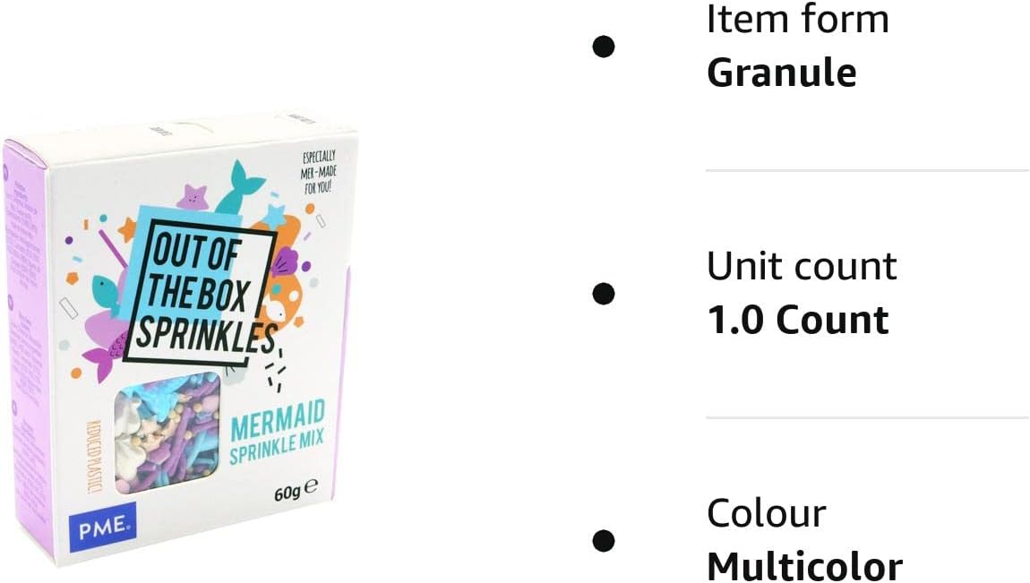 PME Mermaid Sprinkles Mix - Out of the Box Baking Decoration