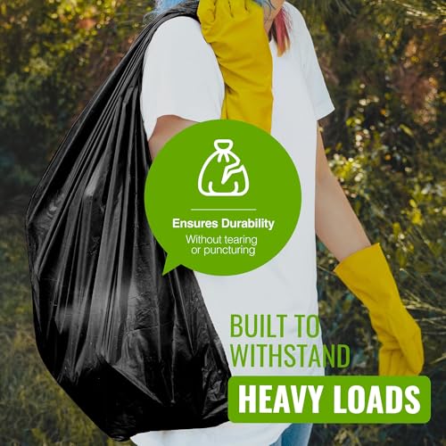 EcoBag Extra Strong Heavy Duty Refuse Sacks - 50L Recyclable Bin Bags, 50 Pack 5