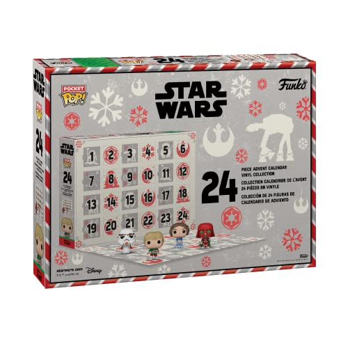 Funko Advent Calendar: Star Wars Holiday 2022 - 24 Mini Pocket Pop Figures & Stickers 3
