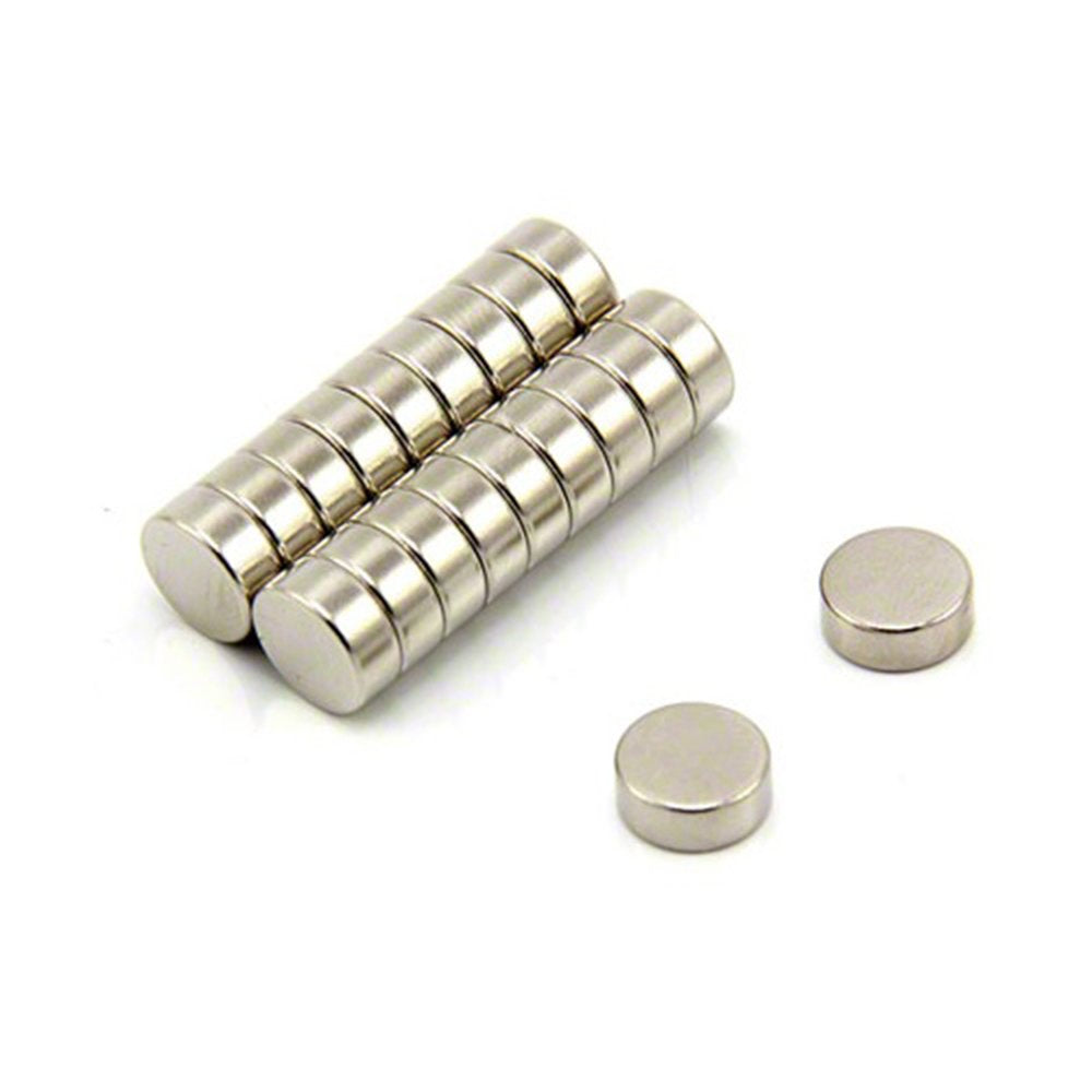 FIRST4MAGNETS N42 Neodymium Disc Magnets | 10mm Dia x 4mm Thick | Pack of 20 | Nickel Coated 1