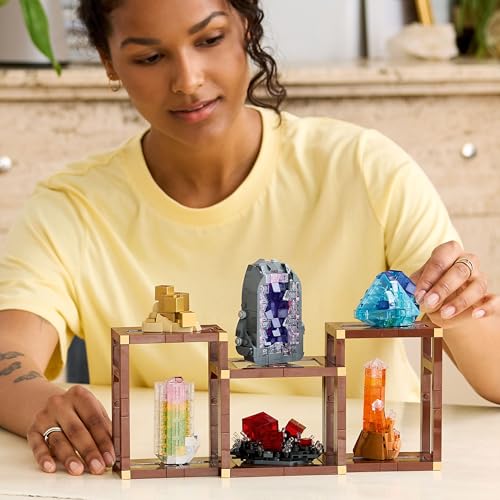 LEGO Ideas Mineral Collection Building Set - 880-Piece Adult Craft Kit with 6 Mineral Models 8