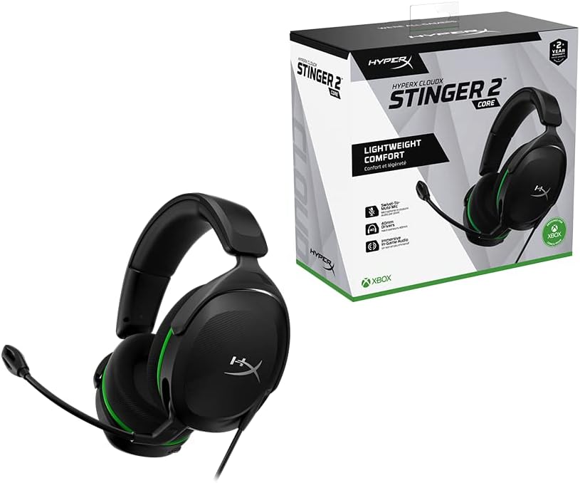 HyperX CloudX Stinger 2 Core Gaming Headset for Xbox - Lightweight Over-Ear with 40mm Drivers 4