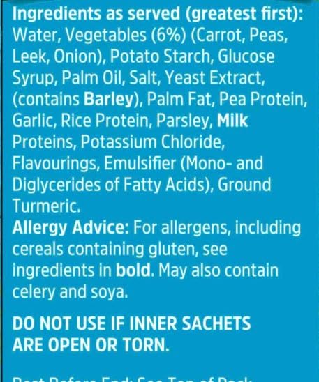 Batchelors Slim a Soup Gemüsecremesuppe, Instantsuppe in Beuteln, fettarm, 4 Beutel 7