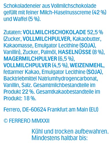 Kinder Bueno Mini Chocolate Christmas Eggs, Colourful Treat Bag for Sharing 8