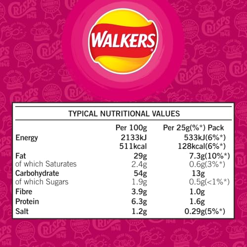 Walkers Krabbencocktail-Chips Multipack 6 x 25 g 5