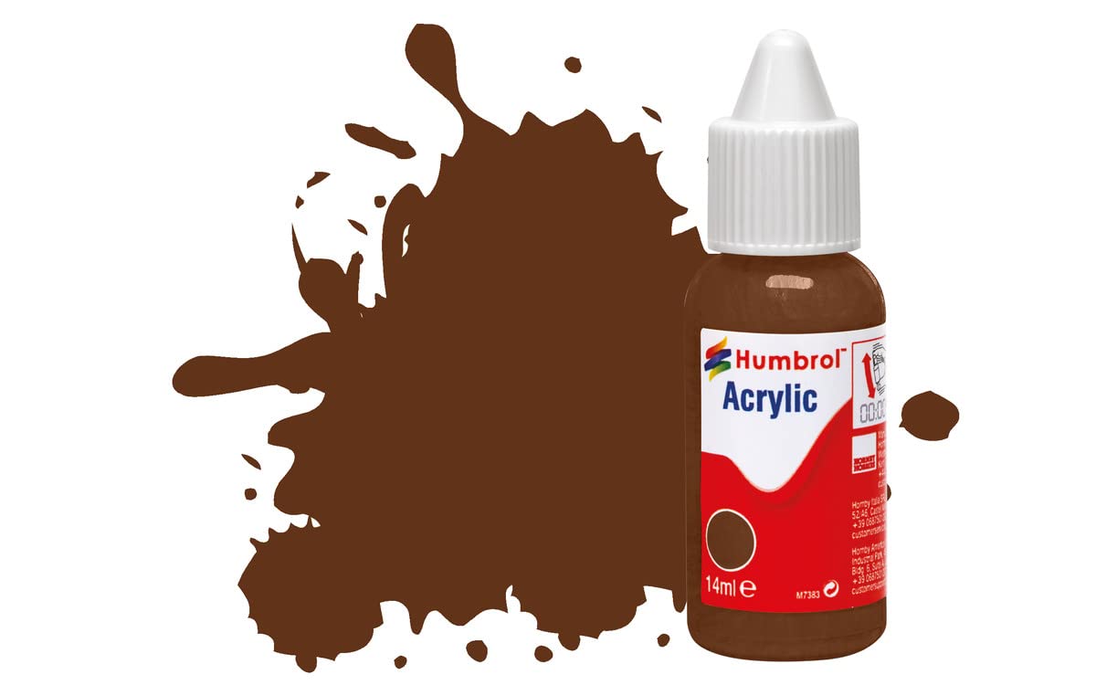 Humbrol Model Paint - No 160 German Camouflage Red Brown Matt (14ml) Acrylic Paint Bottle