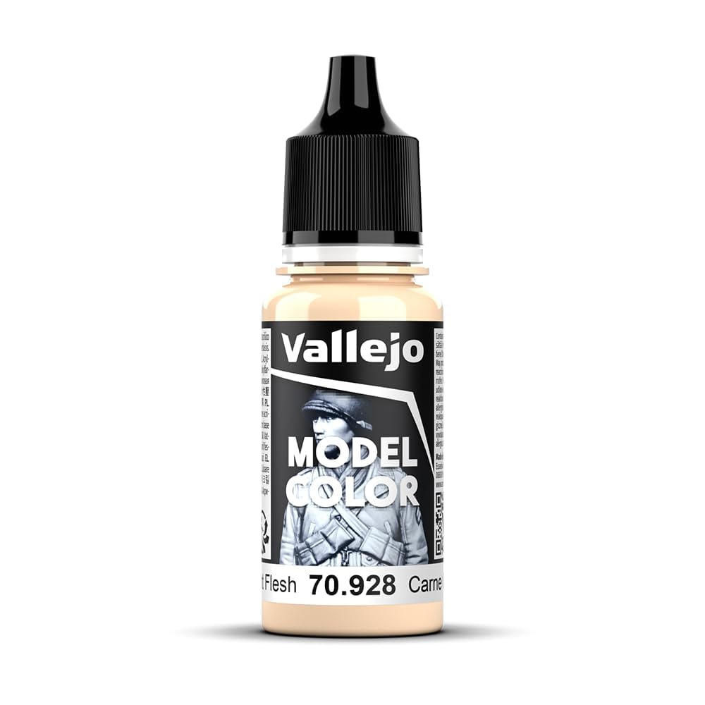 Vallejo Model Color Acrylic Paint - Light Flesh | 17 ml | Non-Toxic