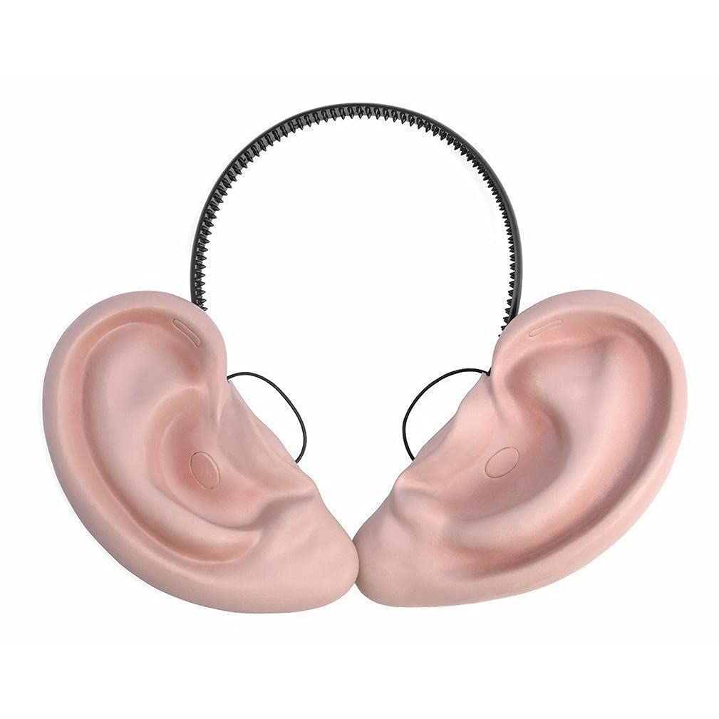 Bristol Novelty Big Ears on Headband - Flesh Beige/Black, One Size 4