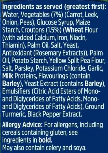 Batchelors Cream of Vegetable with Croutons Instant Soup Sachets, 4 x 30.5g (122g Pack) 8