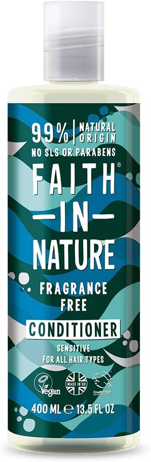 Faith In Nature Fragrance Free Conditioner - Vegan & Cruelty Free, SLS & Paraben Free, 400 ml
