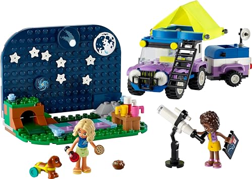 LEGO Friends Stargazing Camping Vehicle Playset with 4x4 Car, 2 Mini-Dolls & Telescope - 7+ Years 16