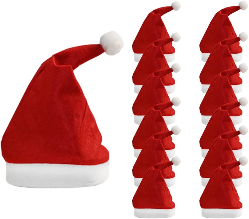 Ram® Christmas Santa Hat Fancy Dress Costume Headwear for Adults