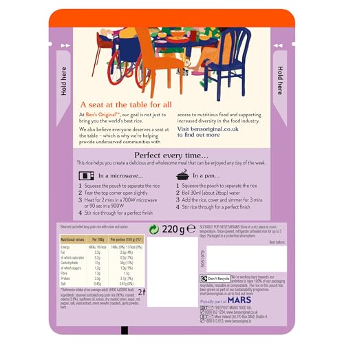 Ben's Original Onion Bhaji Mikrowellenreis, 6 x 220 g Beutel 7