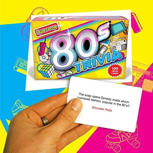 Gift Republic Awesome 80s Trivia Card Game 4