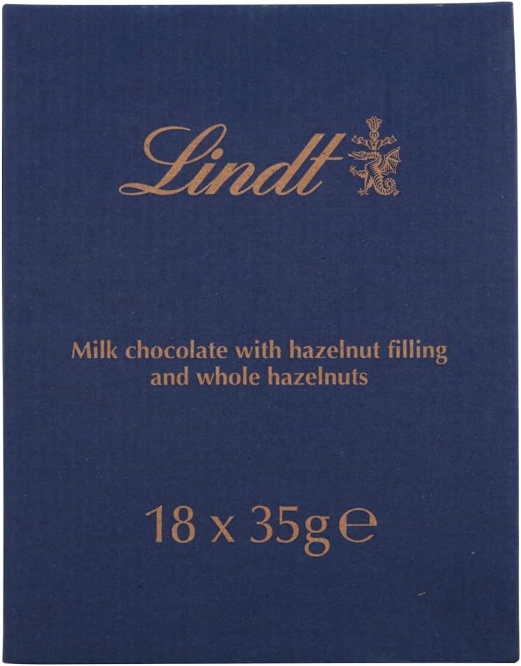 Lindt - Nocciolatte Milchschokolade und Haselnussriegel, 35 g, 18er-Packung 3