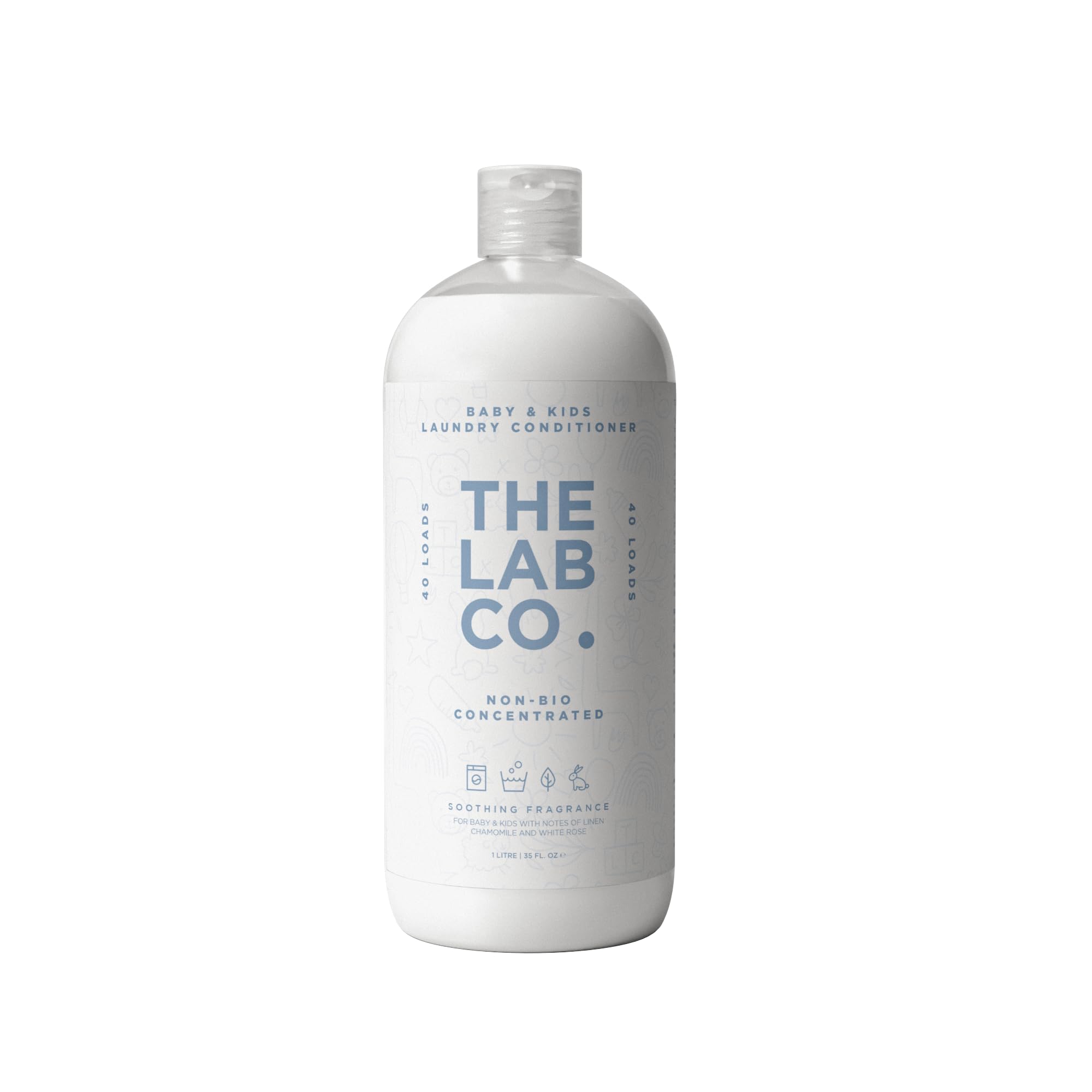 The Lab Co. Soothing Fabric Conditioner & Laundry Softener - Non-Bio, Ultra Concentrated, Plant & Mineral Based