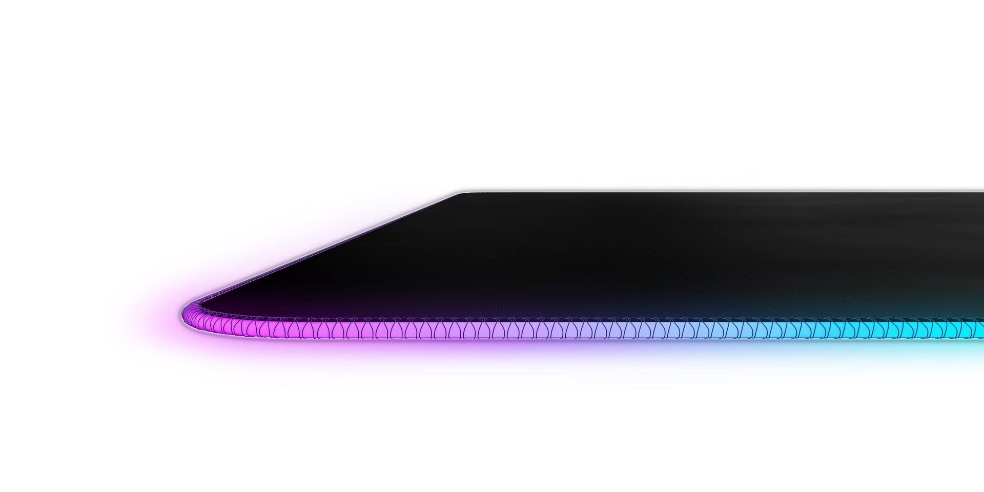 SteelSeries QcK Prism Cloth Gaming Mouse Pad - 2-Zone RGB Illumination - XL Size 900x300mm - Black + RGB 3