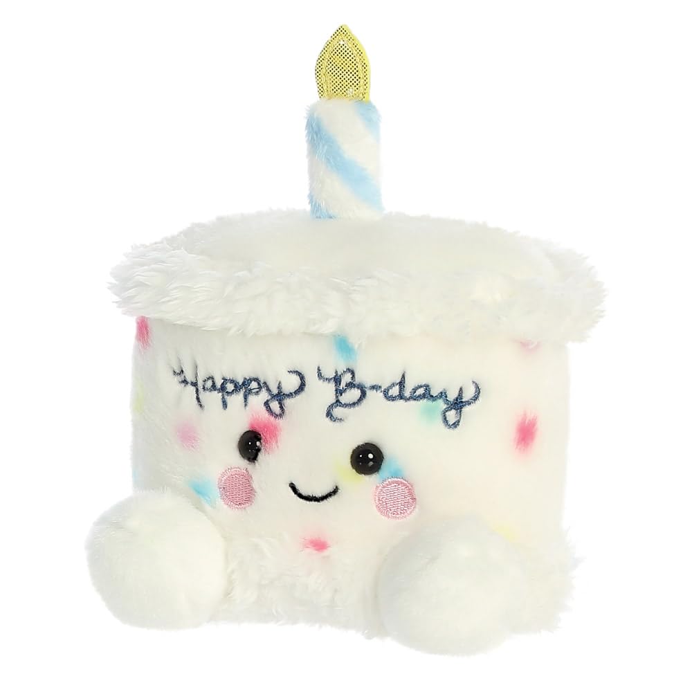 AURORA Palm Pals Happy Birthday Cake Soft Toy | Collectible Plush | Suitable from Birth | 6.3 Inches 4