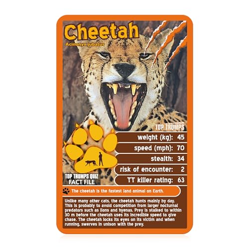 Top Trumps Deadliest Predators Kartenspiel – Lehrreiches Wildtier-Kampfspiel mit Weißem Hai, Komodowaran und Königskobra 12