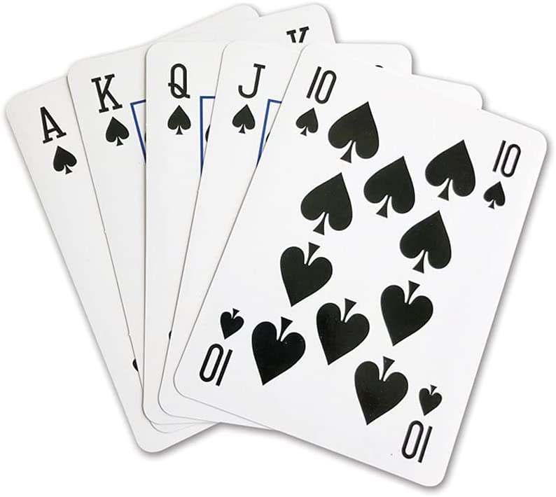 2 UR DOOR Jumbo Playing Cards Deck - 52 Cards | Plastic, Water-Resistant | 12 x 8.50 cm 5