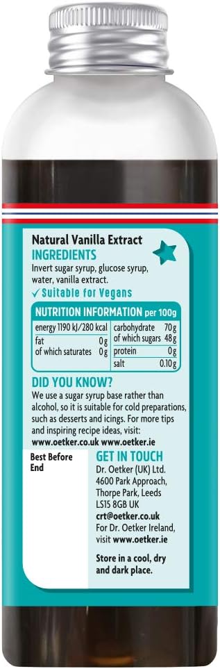 Dr. Oetker Large Madagascan Vanilla Extract, 95ml