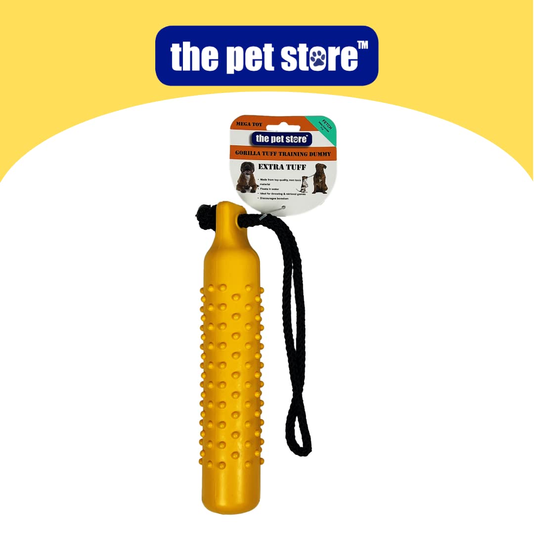 Pet Store Gorilla Tuff Floating Training Dummy - Durable TPR for Water Retrieval | Emperor Yellow