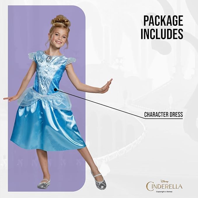 Disguise Disney Cinderella Costume - Girls Medium (7-8 Years) 4