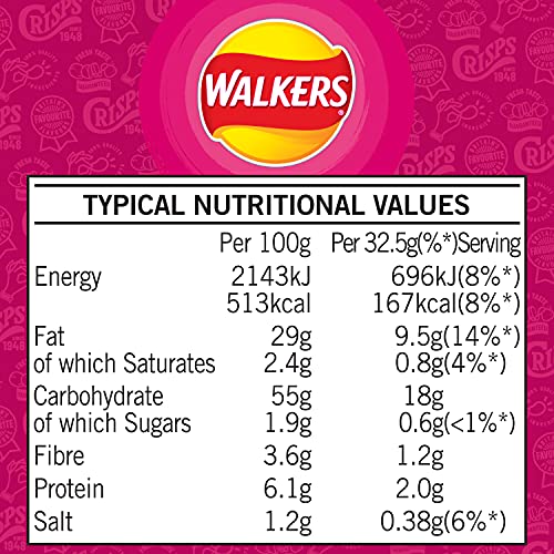 Walkers - Krabbencocktail-Chips 32 x 32,5 g Multipack 8