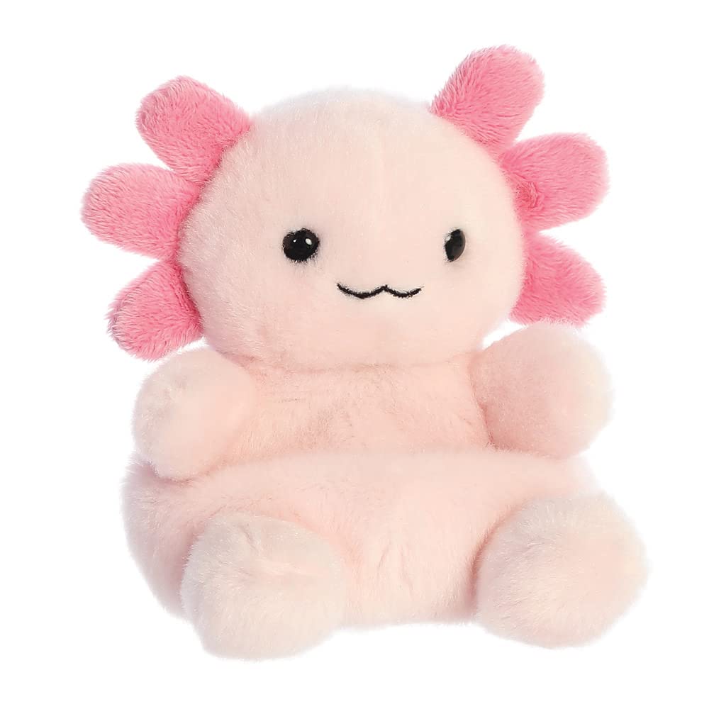 AURORA Palm Pals Ax Axolotl Soft Toy - Pink, 5 Inches | Collectible Beanie