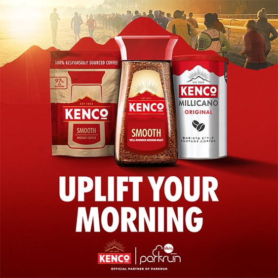 Kenco - Cappuccino Instant Coffee Sachets (Pack of 5, 40 Sachets, 592g)