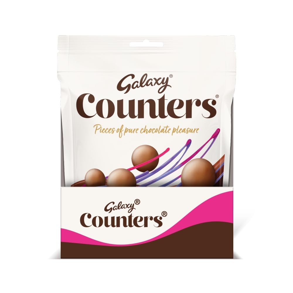 Galaxy Counters Chocolate Pouch Bulk Box, Milk Chocolate, Kosher Certified, 15 x 112g 4