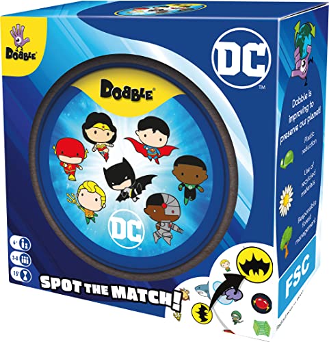 Asmodee Dobble DC Justice League Card Game for Kids & Families 5