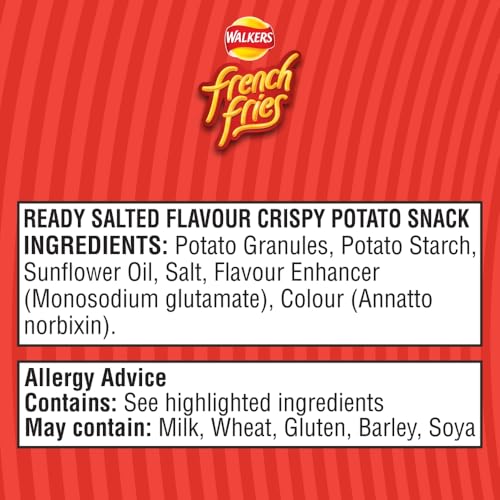 Walkers French Fries Ready Salted Crisps 21g (Case of 32) 6