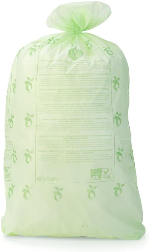 Brabantia - Food Waste Caddy Compostable Bin Liners 10 L (Code K, 10 Pack)