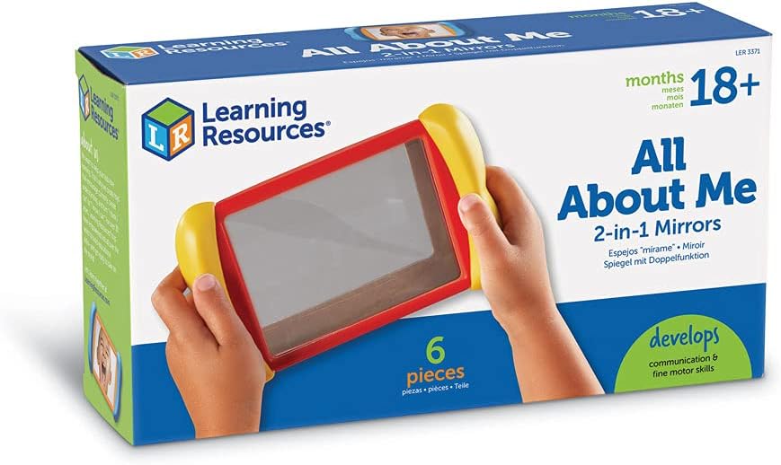 Learning Resources All About Me 2-in-1 Mirrors - Double-Sided Fun for Toddlers
