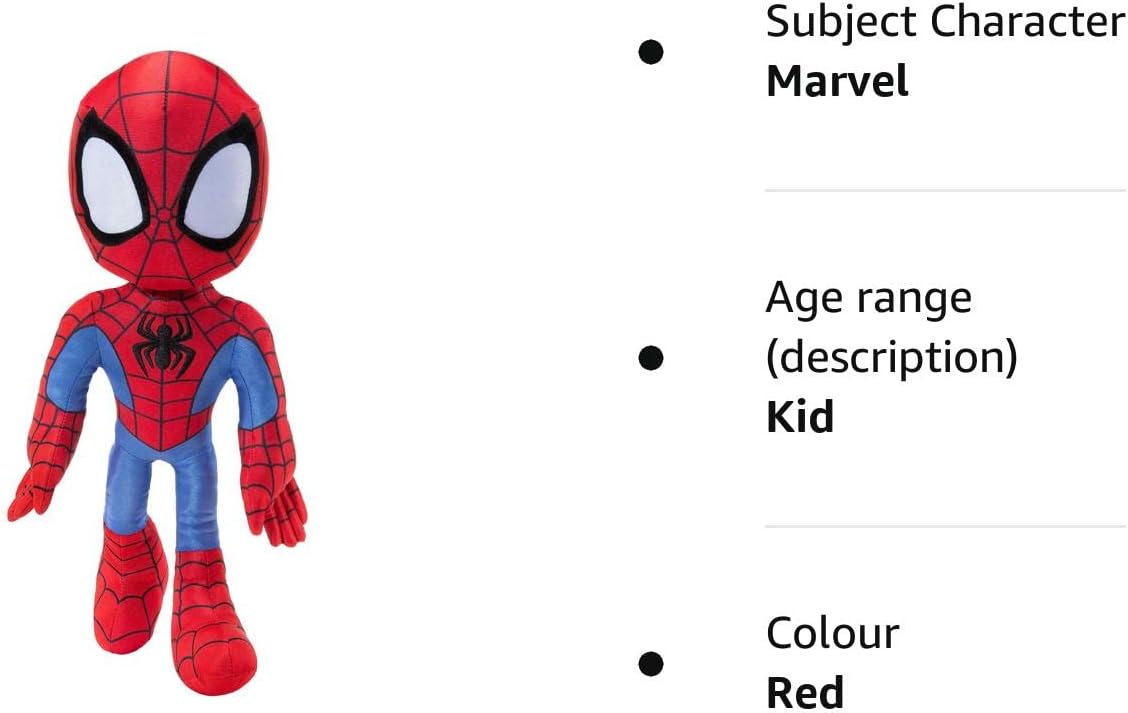 My Friend Spidey 16" Plush with Sounds - Interactive Talking Toy for Kids 3+