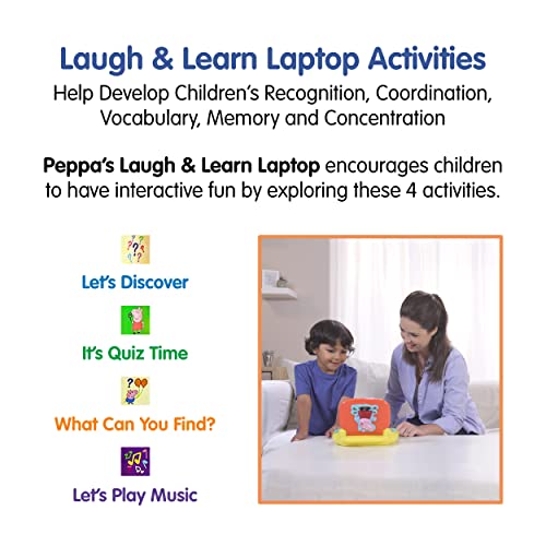 Peppa Pig PP02 Laugh & Learn Laptop - Educational Electronic Toy for Toddlers 2+ 8