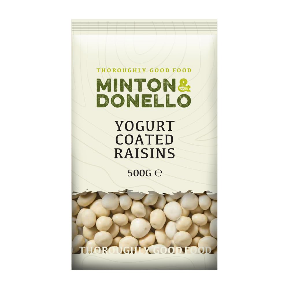 Minton & Donello - Yogurt Coated Raisins 500g, Gluten Free, Vegetarian Friendly