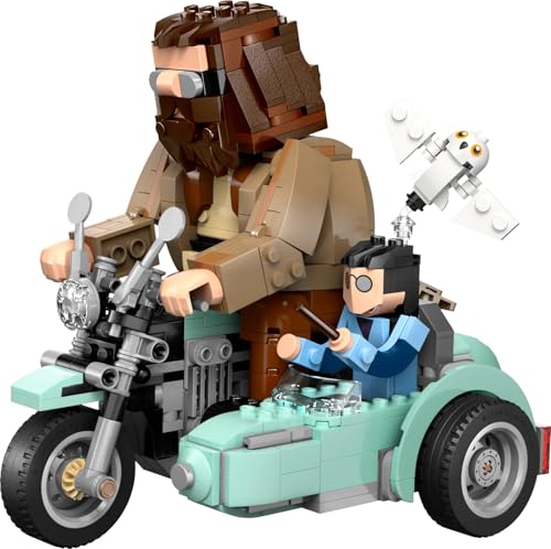 LEGO Harry Potter Hagrid & Harry’s Motorcycle Ride - Buildable Vehicle Playset for Ages 9+