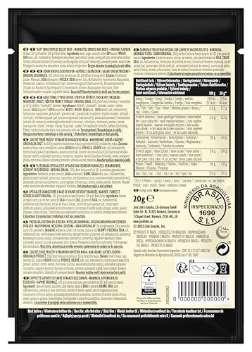 Jack Link's Beef Jerky Original, Box mit 12 x 40 g, proteinreicher Trockenfleisch-Snack 10
