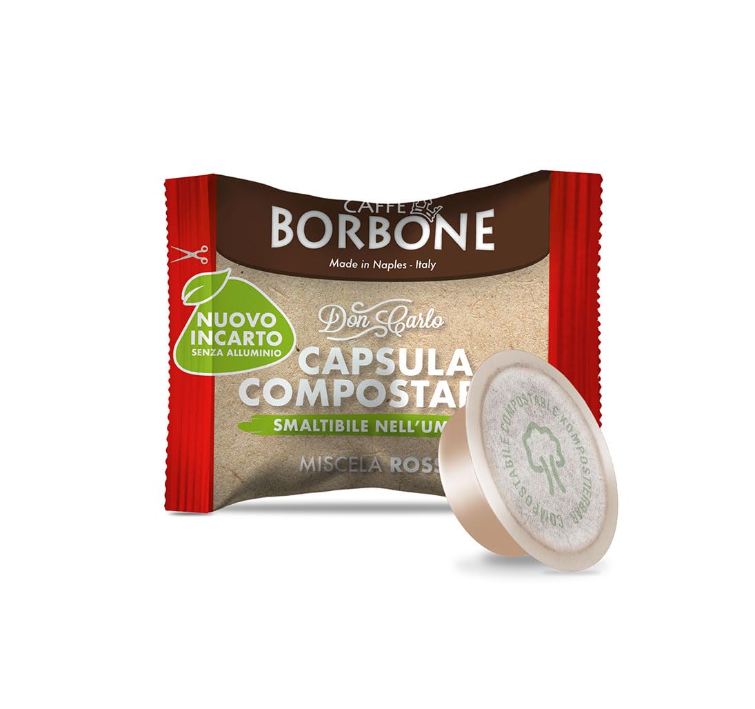 Caffè Borbone Don Carlo Red Coffee Blend - 100 Compostable Capsules