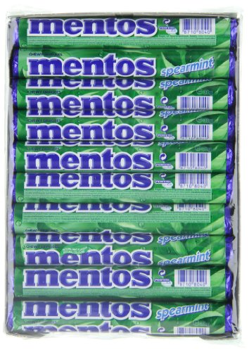 Mentos Spearmint Soft Mints - Refreshing Chewy Sweets with Natural Colours, Vegetarian Friendly - 40 Rolls 12
