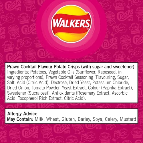 Walkers Krabbencocktail-Chips Multipack 6 x 25 g 7