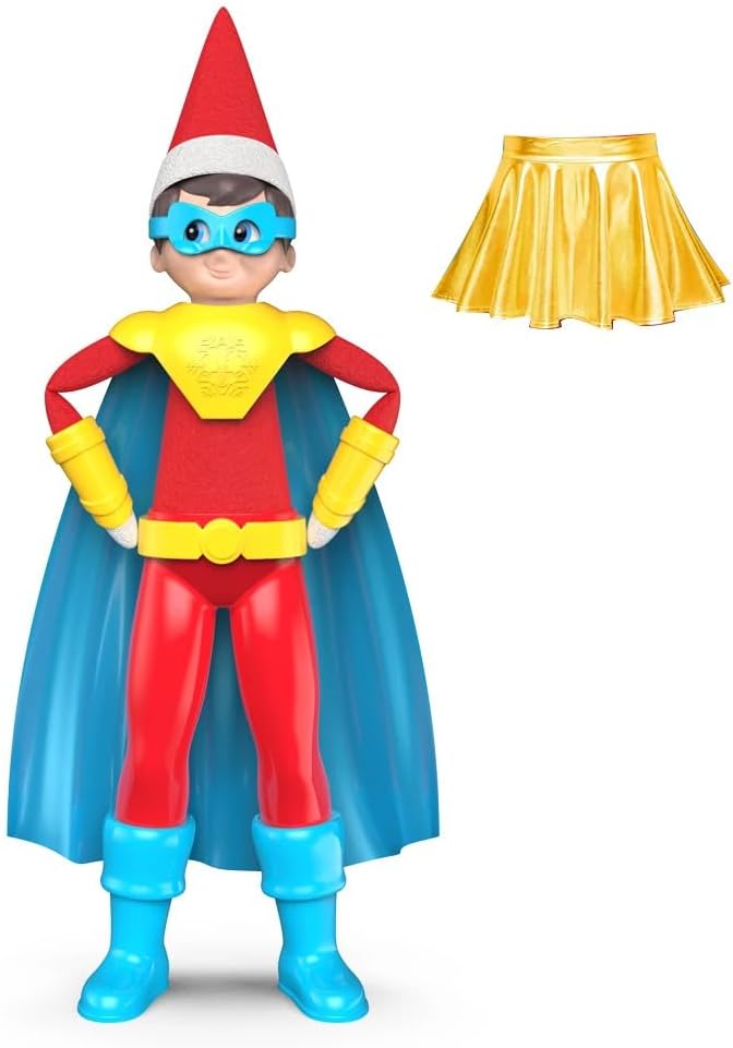 MagiFreez Polar Power Hero Costume - Gold Superhero Outfit for Scout Elf
