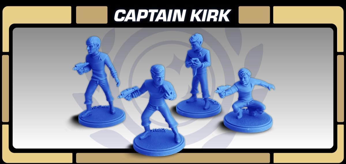 Star Trek: Federation Extension - Captain Kirk, Spock, Chekov, McCoy Miniatures by Gale Force Nine